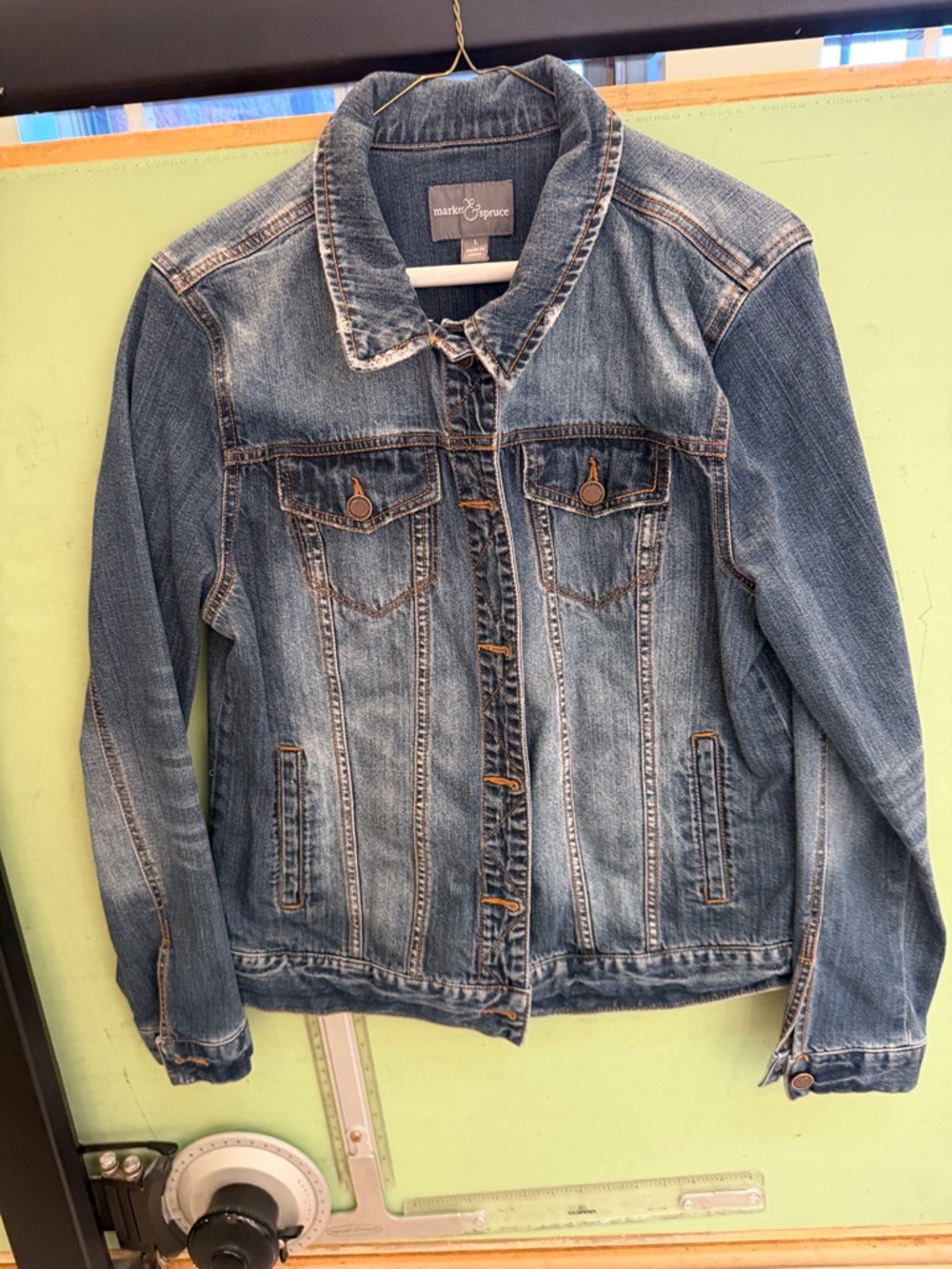 Market & Spruce Blue Denim Jacket